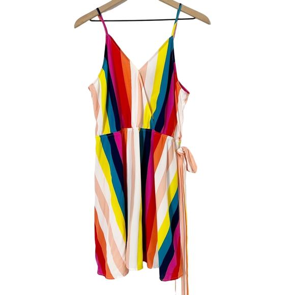 SHEIN WOMEN COLORFUL STRIPED WOMEN DRESS SIZE XL - Picture 1 of 5
